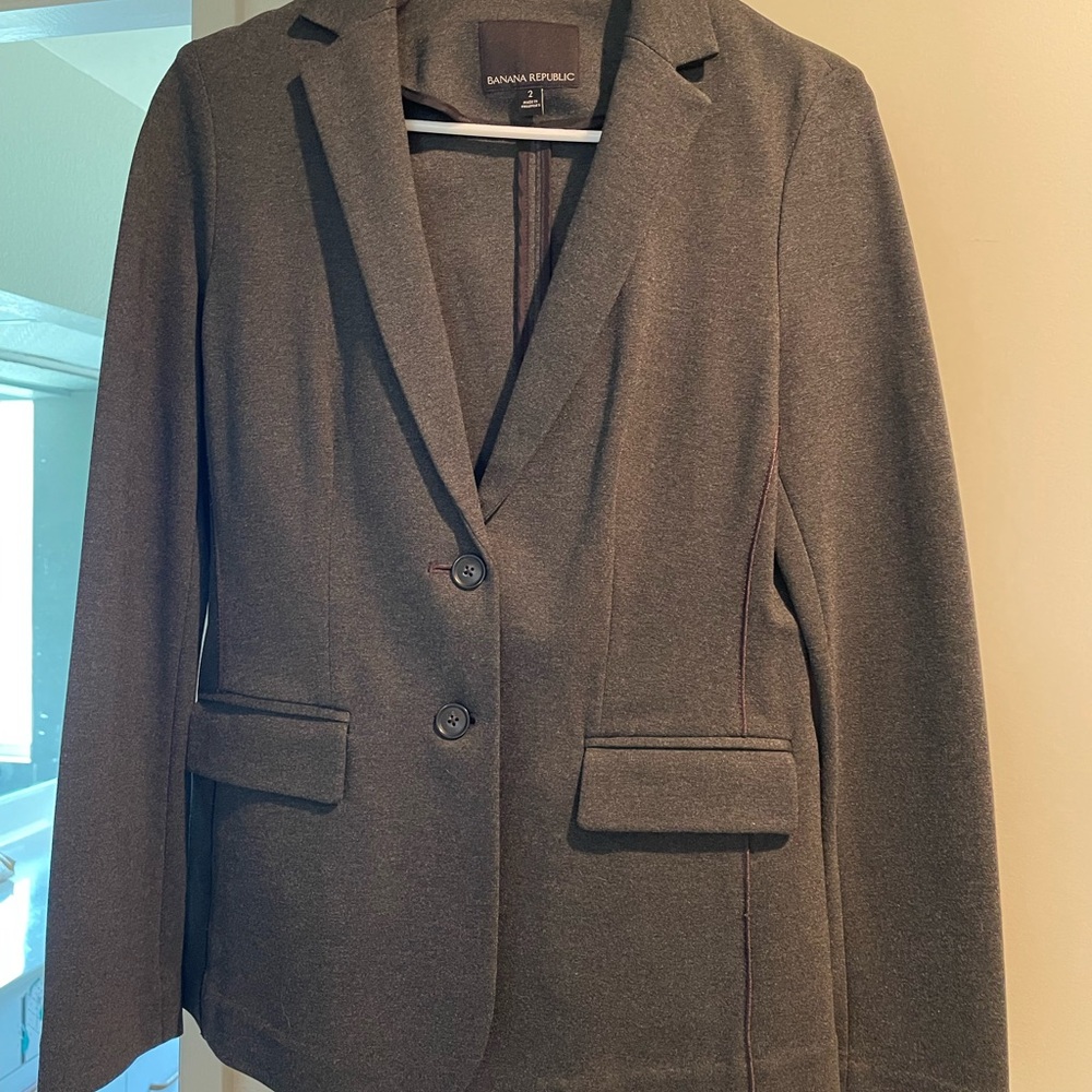 NWOT Banana Republic Women's Charcoal Blazer